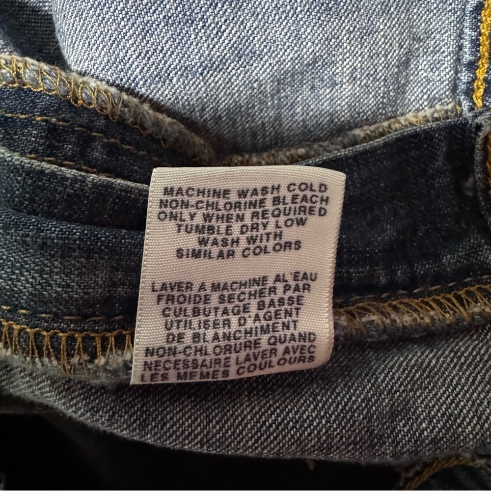 Ralph Lauren Polo Jeans (EUC) Vintage Denim Skirt, Size 12 - Picture 10 of 13